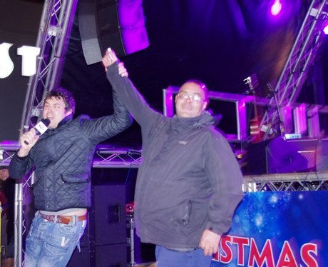 The Rock Bury's Christmas Light Switch On