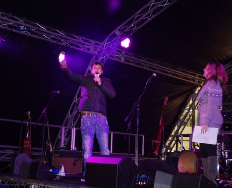 The Rock Bury's Christmas Light Switch On