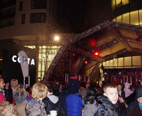 The Rock Bury's Christmas Light Switch On