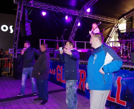 The Rock Bury's Christmas Light Switch On