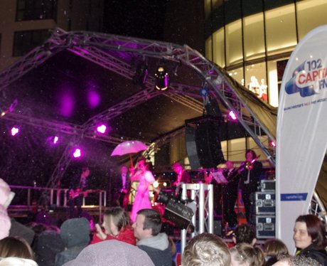 The Rock Bury's Christmas Light Switch On
