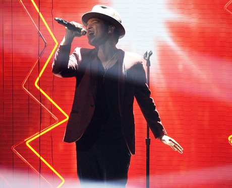 Bruno Mars performing live