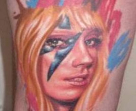 Lady Gaga Fan Face Tattoos