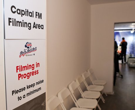 The Backstage filming area at the 2011 Jingle Bell Ball