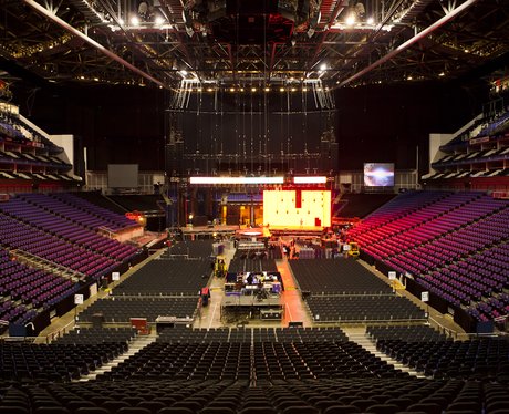 The empty O2 Arena In London