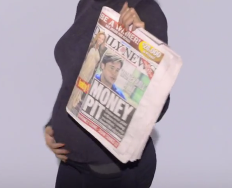 Beyonce's baby bump in 'Countdown' video