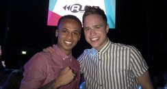 Aston Merrygold and Olly Murs