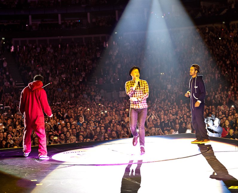 Olly Murs and Rizzle Kicks live at the 2011 Jingle Bell Ball