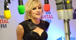 Pixie Lott backstage at the 2011 Jingle Bell Ball