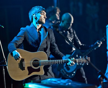 The Wanted performing live at the 2011 Jingle Bell Ball at the O2 Arena