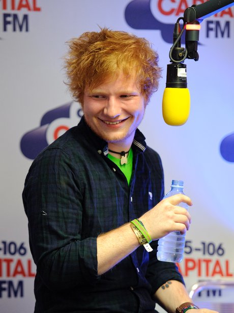 Ed Sheeran backstage at the 2011 Jingle Bell Ball 