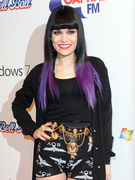 Jessie J backstage at the 2011 Jingle Bell Ball