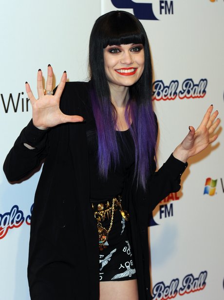 Jessie J backstage at the 2011 Jingle Bell Ball