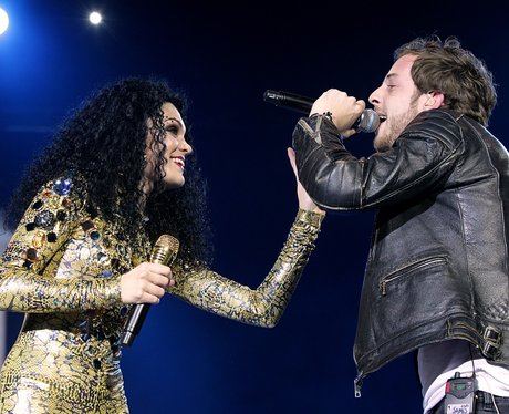 Jessie J with James Morrison live at the 2011 Jingle Bell Ball 