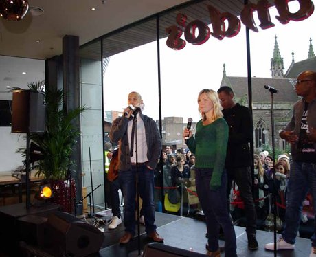 Olly Murs and Guests at Nandos