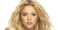 Shakira with gold underwear