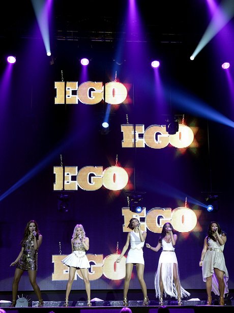 The Saturdays live at the 2011 Jingle Bell Ball