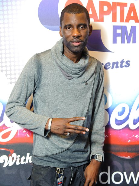 Wretch 32 backstage at the 2011 Jingle Bell Ball