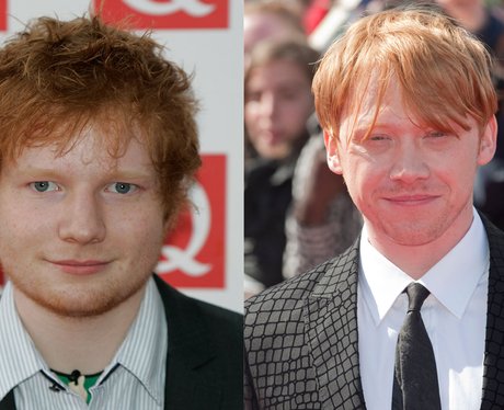 Ed Sheeran and Rupert Grint