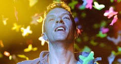 Coldplay performing