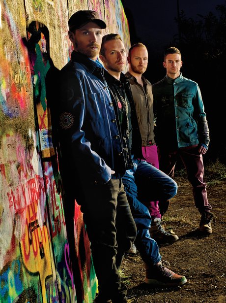 Coldplay promote their new album.