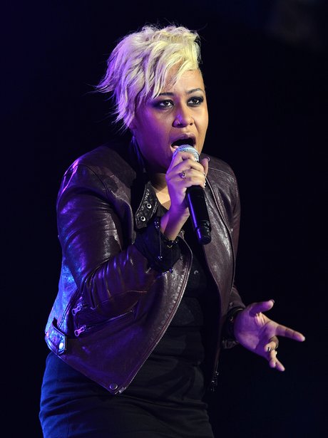 Emeli Sande performs on stage