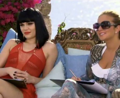 Jessie J at the judjes houses on X Factor