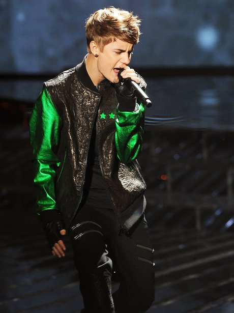 Justin Bieber performs on stage