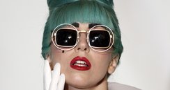 Lady Gaga blue hair