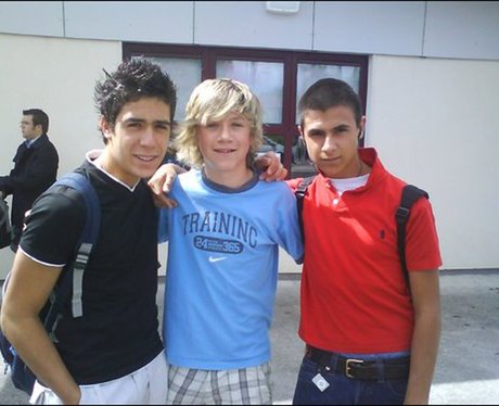 Niall Horan with school friends