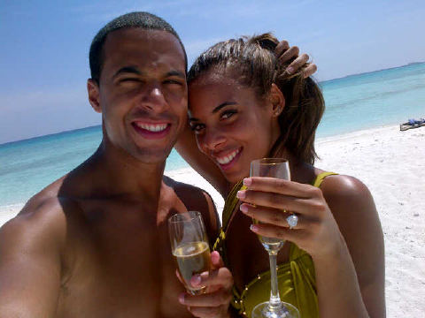 Marvin and Rochelle engaged in Antigua