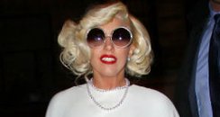 Lady Gaga attends her new year's party