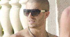 Max George on holiday in Barbados