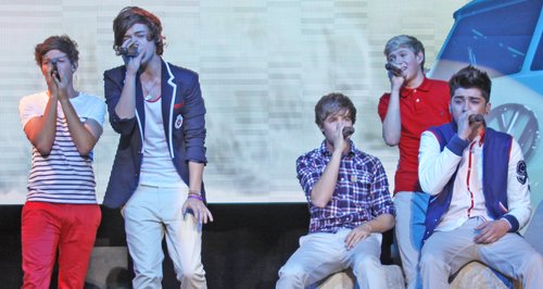 One Direction perform on their tour