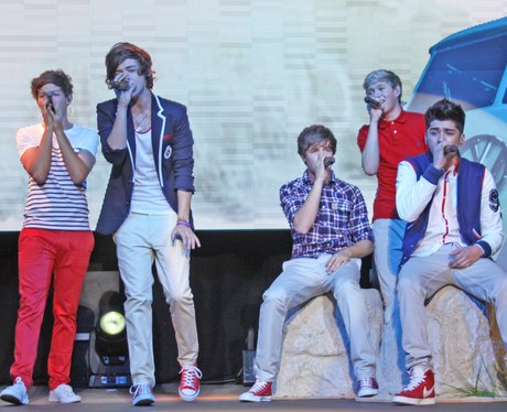 One Direction perform on their tour