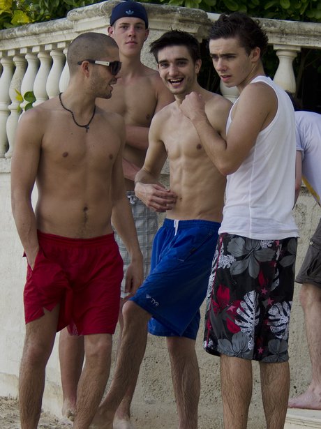 The Wanted on holiday in Barbados