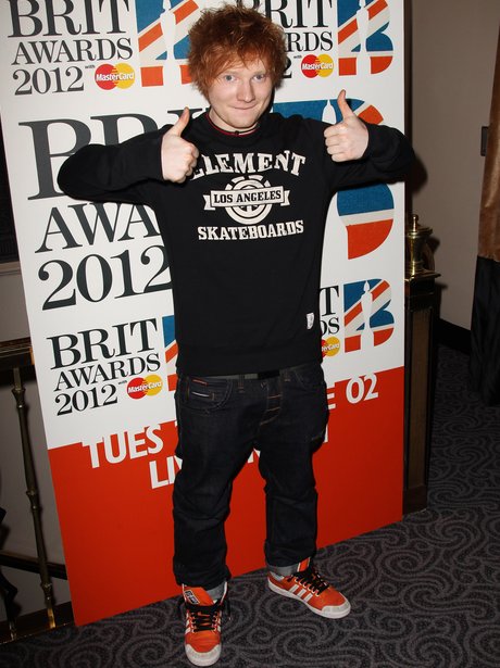 Ed Sheeran at The BRIT Awards 2012 Nominations