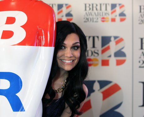 Jessie J backstage at the BRIT 2012 Awards Nomina