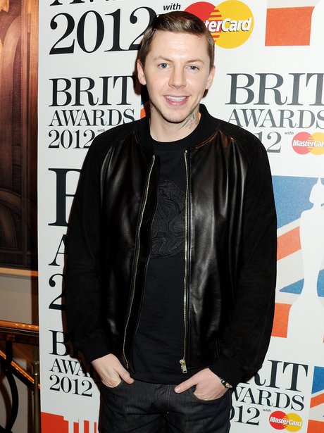 Professor Green at the BRIT Awards 2012
