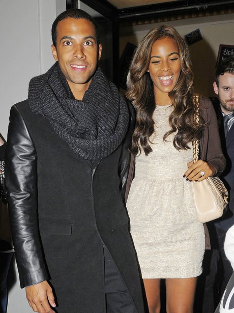 Rochelle Wiseman and Marvin Humes on a night out
