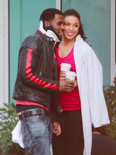 Jason Derulo shows of his neckbrace as he returns