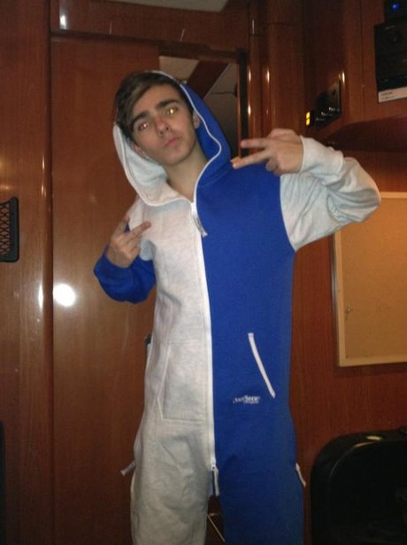 The Wanted's Nathan Sykes in a onesie