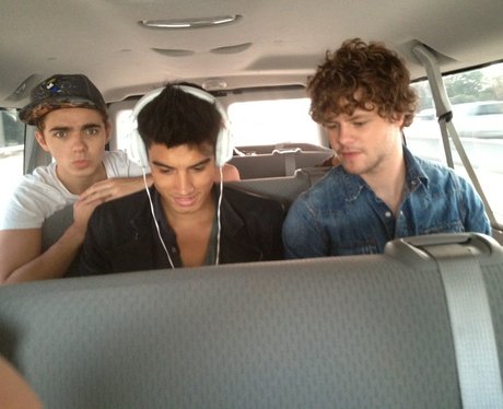 The Wanted arrive in America