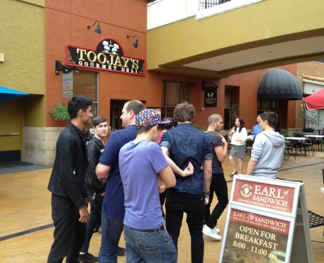 The Wanted at shopping mall