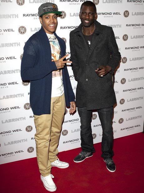 Chipmunk and Wretch 32 attend the Pre-Brit Awards
