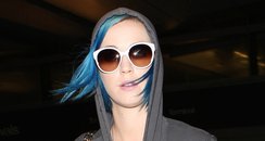 Katy Perry arrives back in America