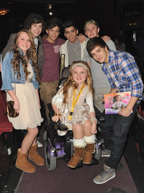 One Direction meet fans backstage