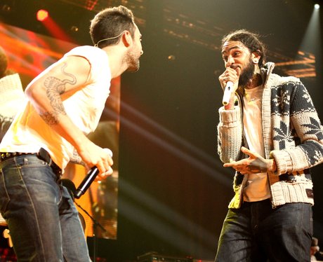 Adam Levine and Travie McCoy