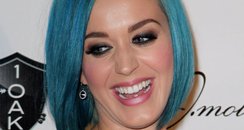 Katy Perry with blue hair