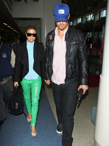 Fergie at LAX airport.